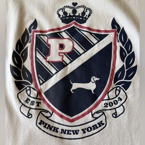 PINK Victoria's Secret White Tag Crewneck Tee